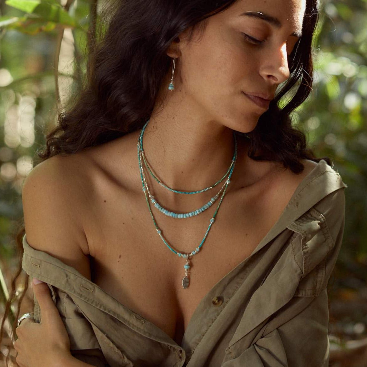 Eden Turquoise & Larimar Necklace