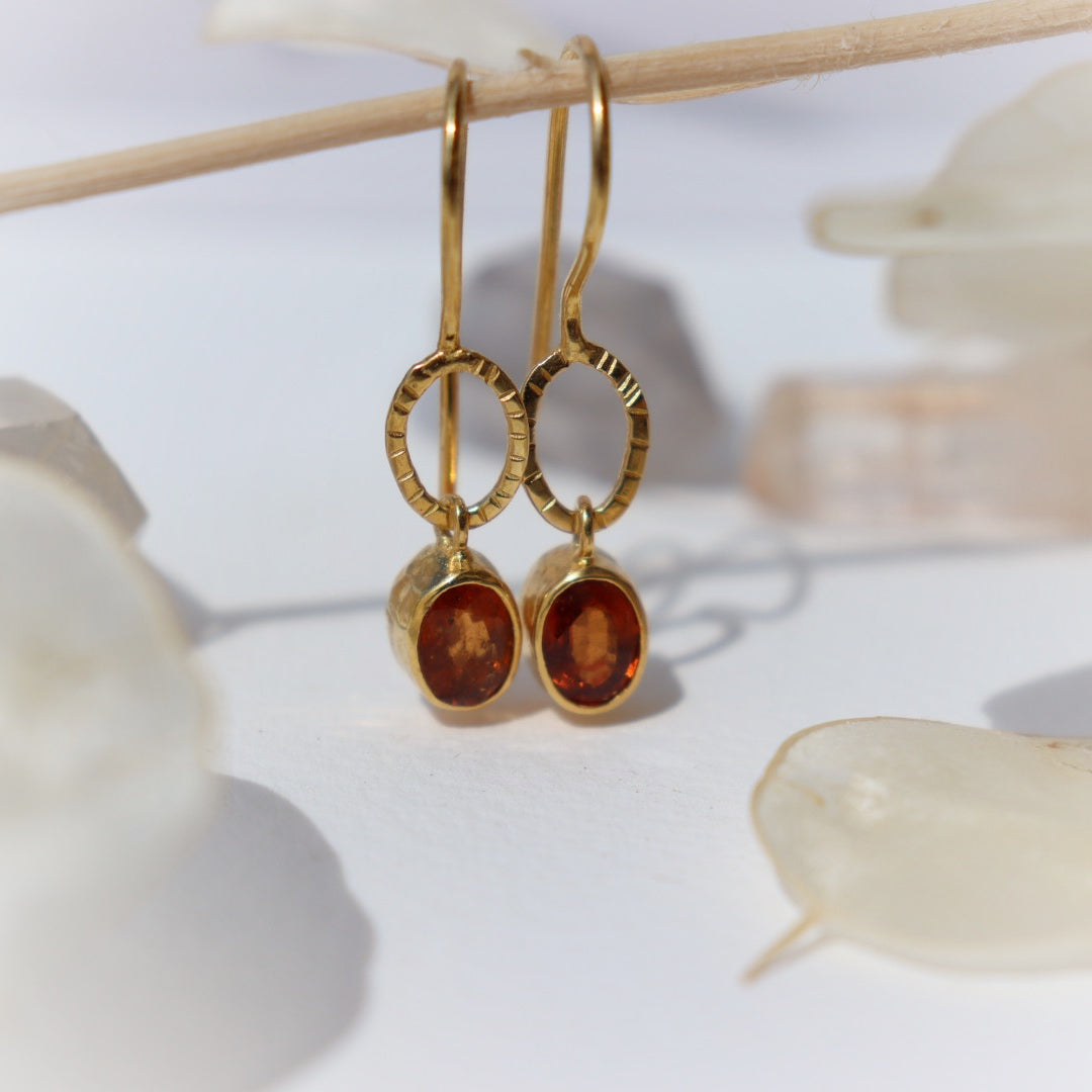 Radiant Garnet Earrings