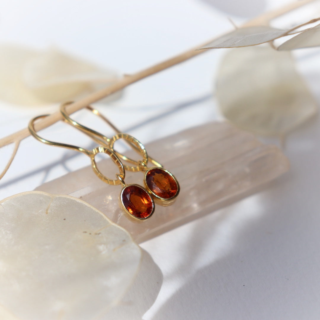 Radiant Garnet Earrings