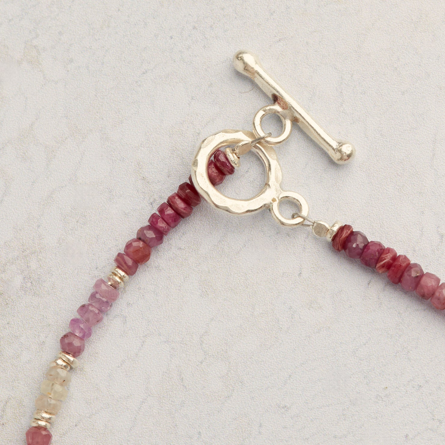Pink Moon Ruby Necklace
