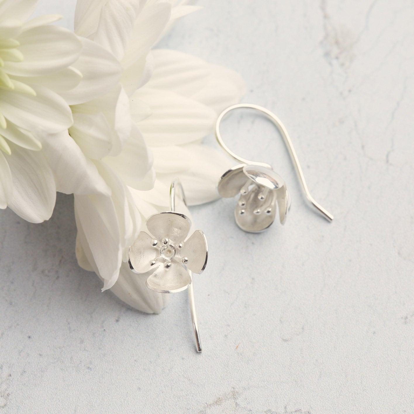 Blossom Silver Earrings